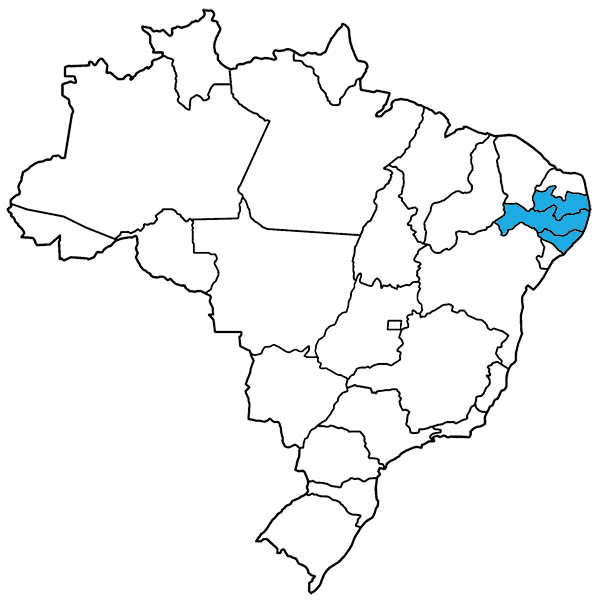 Alagoas, Pernambuco e Paraíba