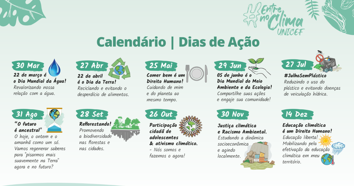 Calendário Dias de Ação