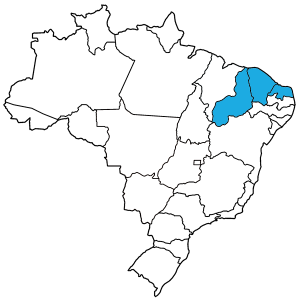Ceará, Rio Grande do Norte, Piauí