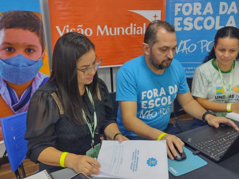 A Visão Mundial apoiou 13 municípios  durante as atividades do Fórum da Undime-AM que aconteceram nos dias 17 e 18 em Manaus