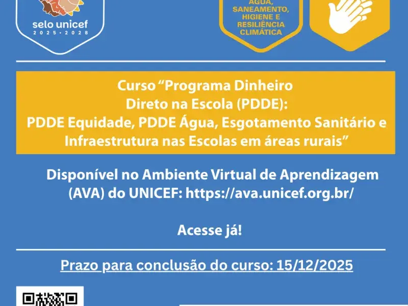 Curso Programa Dinheiro Direto na Escola (PDDE)