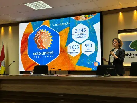 Apresentação do Selo Unicef 2025-2028.