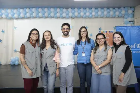 Equipe UNICEF e ADRA