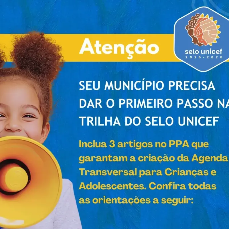 Menina com megafone mobiliza municípios