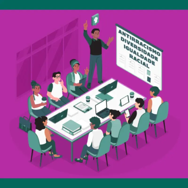 ilustração do curso de letramento racial